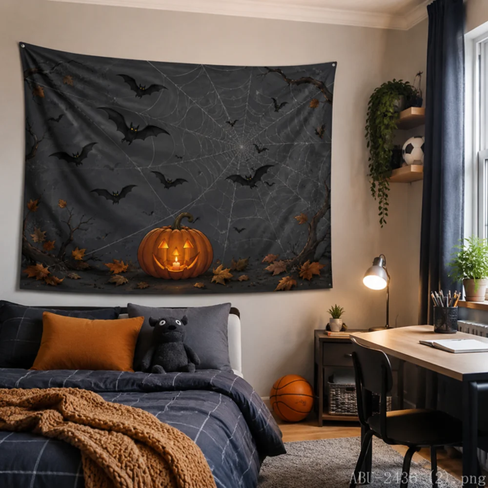 Гобелен VIKAMA на тему Хэллоуи – обзор и цена Spider Web Halloween Decoration
