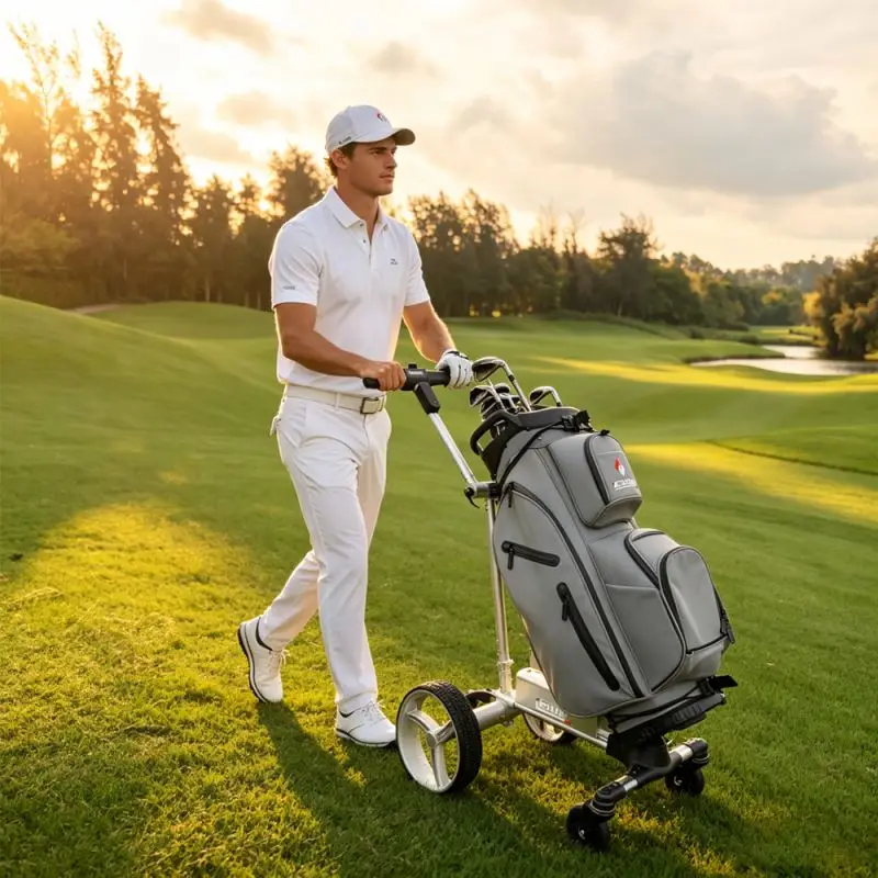 G1 Lightweight Remote Control Electric Golf Caddy, Long-Battery Golf Trolley