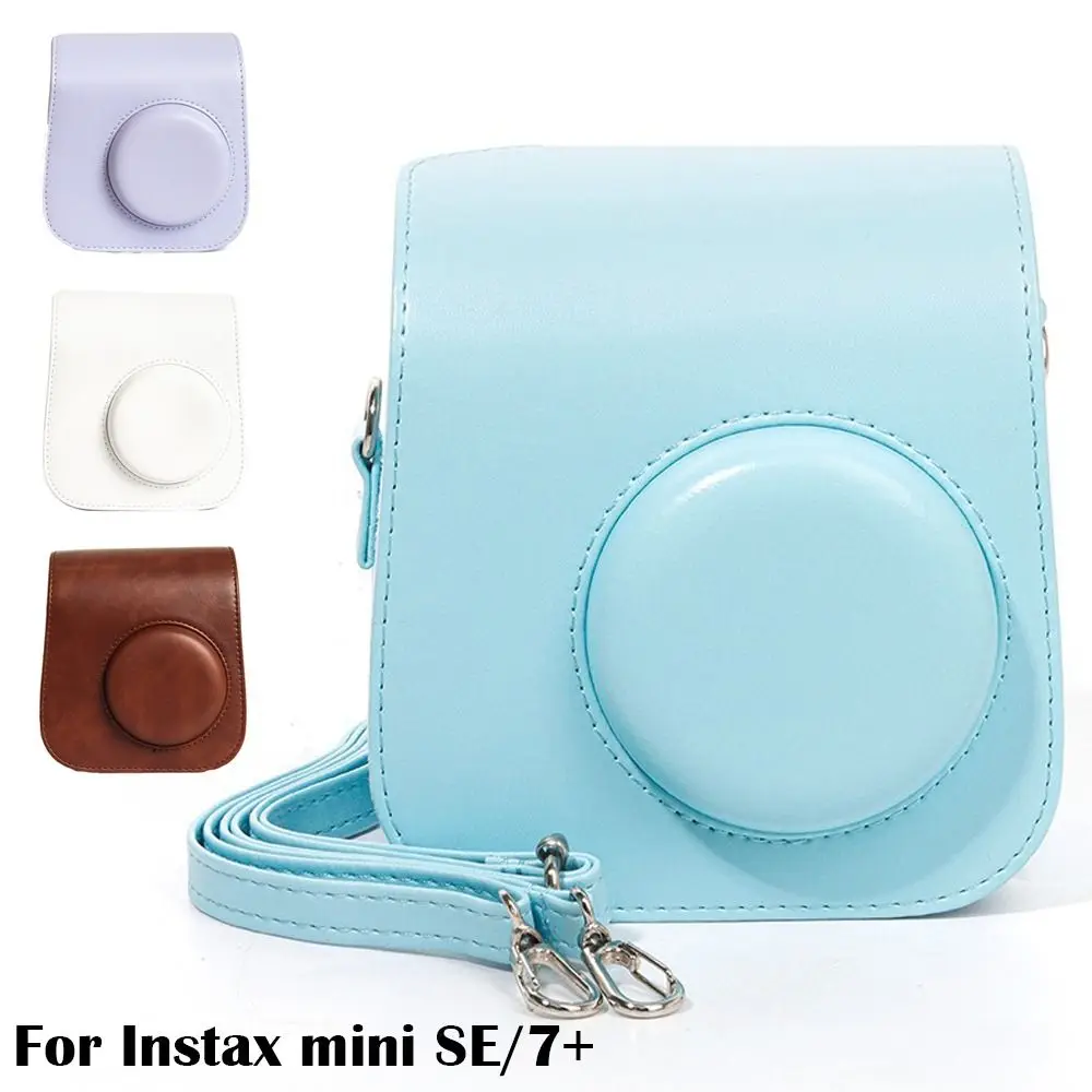 with Shoulder Strap Instant Camera Case Travel Anti Scratch Protective Cover Shockproof for Fujifilm Instax mini SE/7+