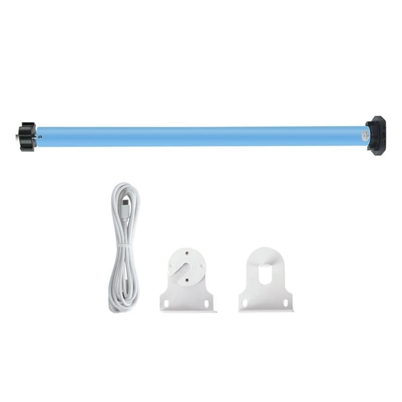 T23C Zigbee Rechargeable Roller Shade Blinds Motor For 37Mm 38Mm Tube Work With Tuya Zigbee For Google Home Voice Control
