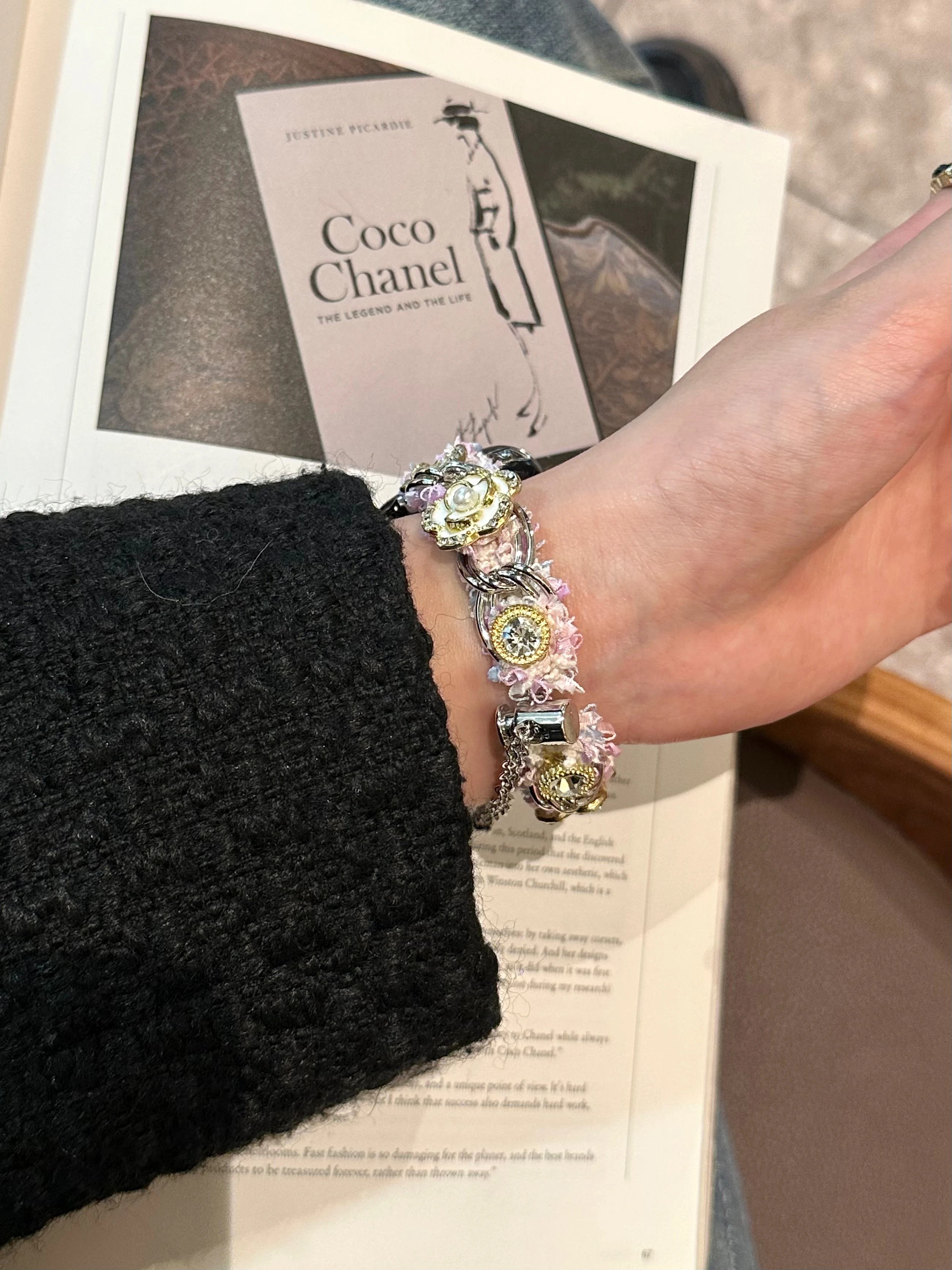 봉제 동백꽃 스트랩 시계 밴드, 화웨이 워치 GT4 41mm 스마트워치 스트랩, 여성 소녀, 18mm, 20mm, 22mm