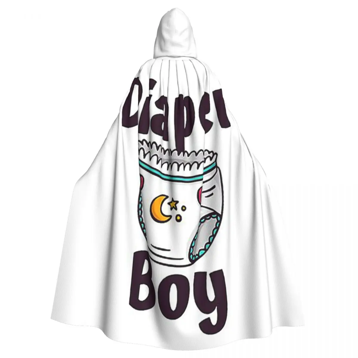 Abdl Diaper Boy Ddlg Adult Baby Diaper Long Hooded Cloak Witch Medieval Costume Cosplay Cape HalloweenVampire Adult Unisex