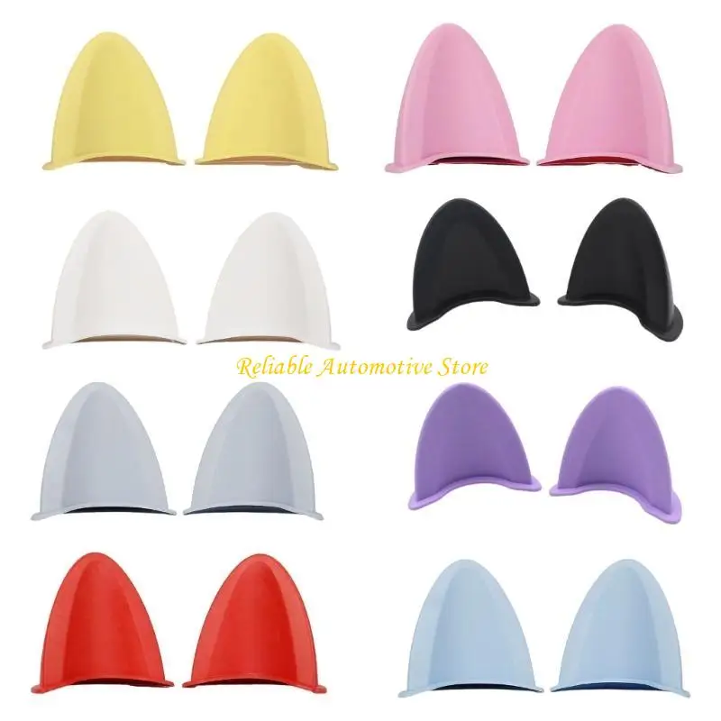 

M68B 2Pcs Motorbike Helmets Decor Adhesive Ear Stickers Fashion Helmets Stickers