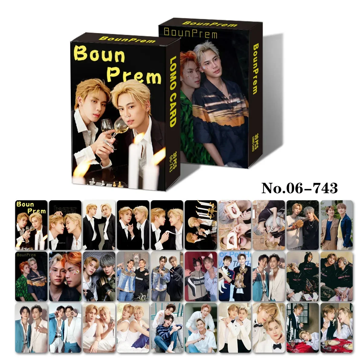 30 Pc/SET Bossnoeul Bbbuild Pondphuwin Firstkhaotung Geminifourth Perthsaint Winnysatang Netjames Zeenunew Ohmfluke Caixa Cartão Lomo