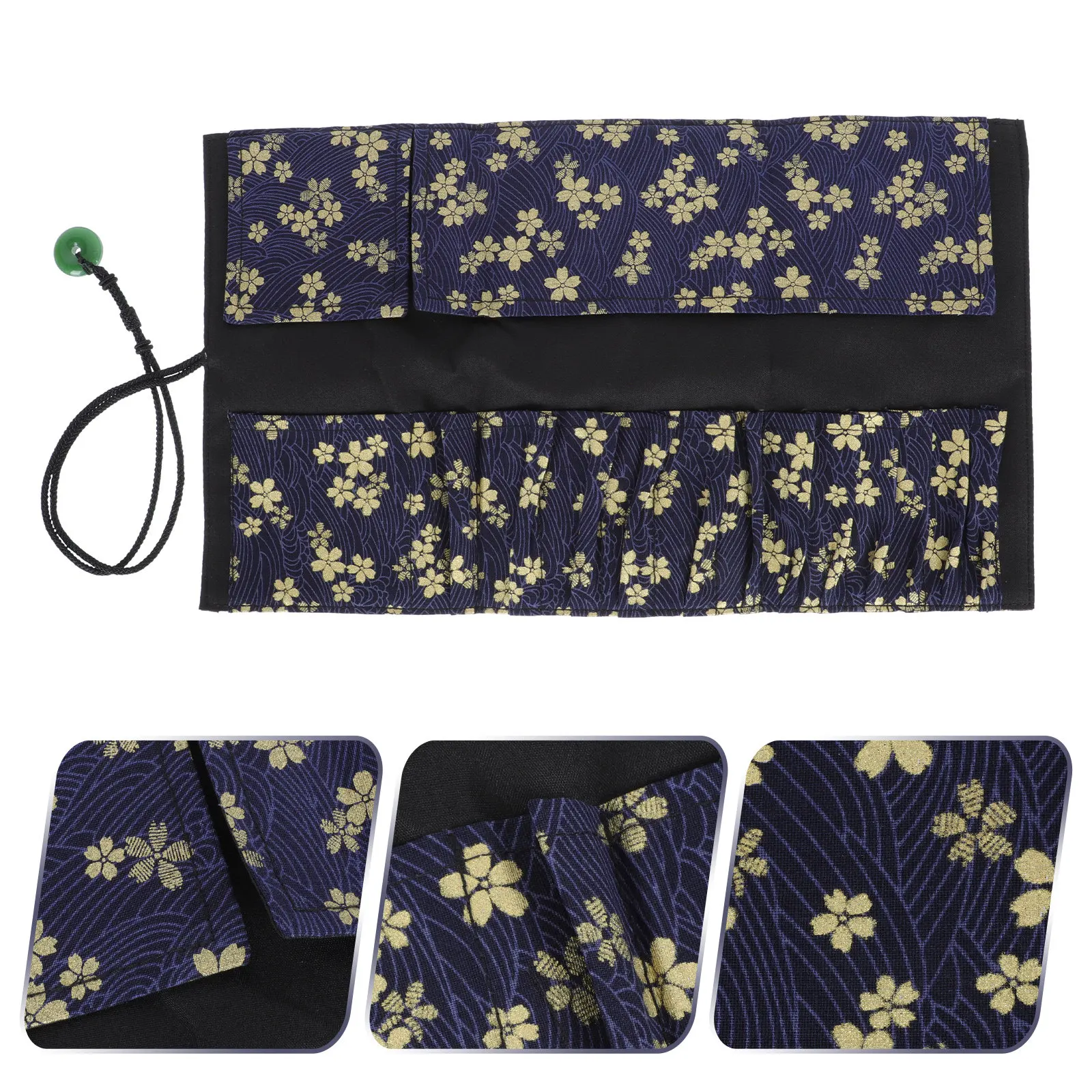 Bolsa de armazenamento para pincéis de maquiagem, design moderno, recipiente portátil, interior espaçoso para todos os pincéis, acessório de viagem para mulheres, 1 peça