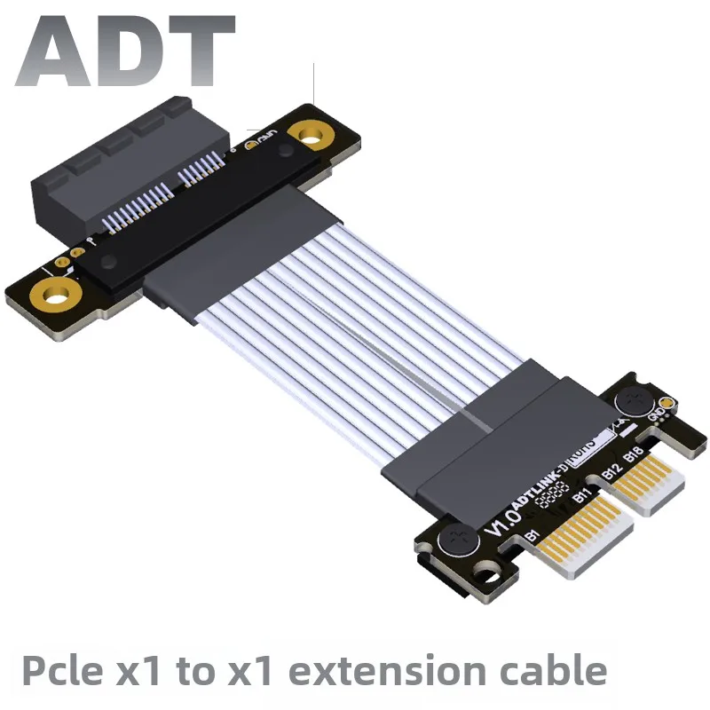 

ADT PCIe 4.0 x1 signal extension cable gen4 16G/bps double right Angle R11SF 4.0/M11SL/K11SF