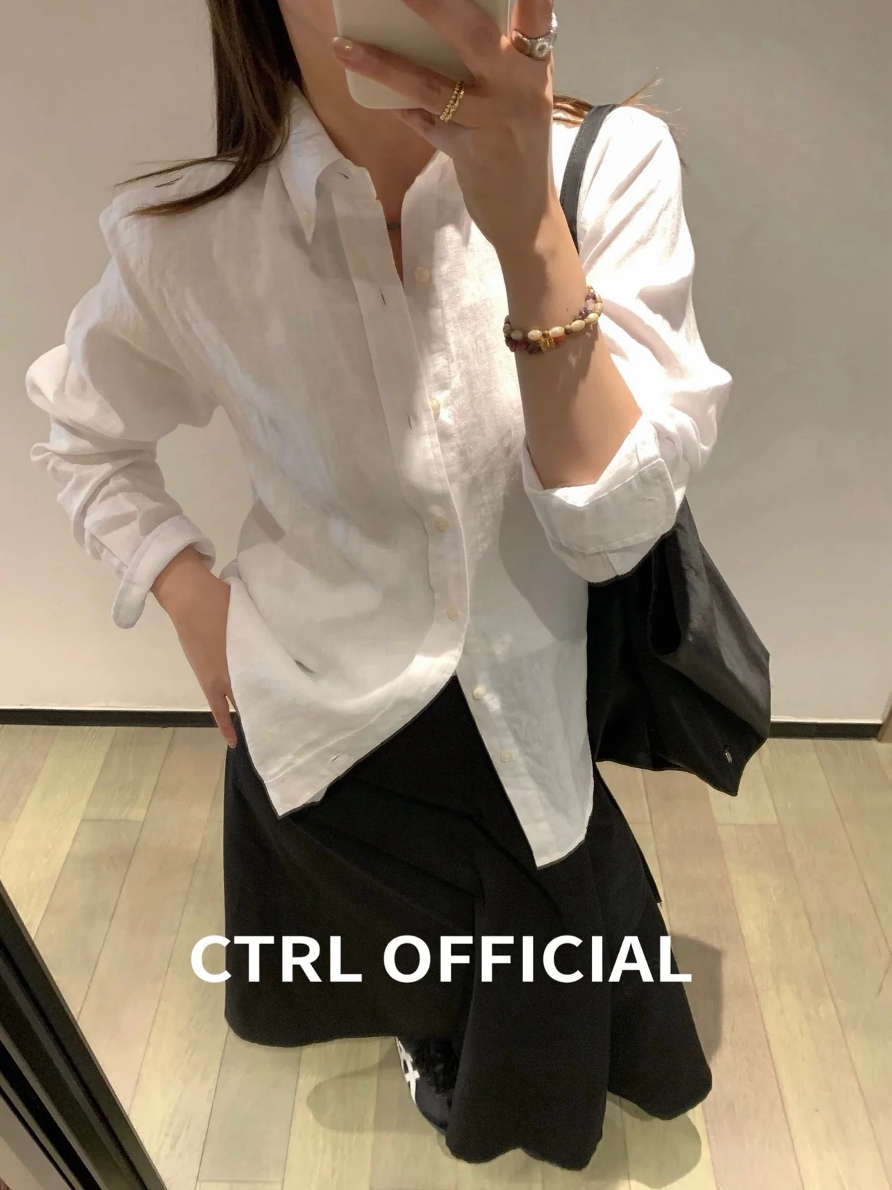 

Lightweight Classic Embroidered Linen Long Sleeve Shirt Versatile Casual Style Skin-friendly Breathable Women's Summer Fashion