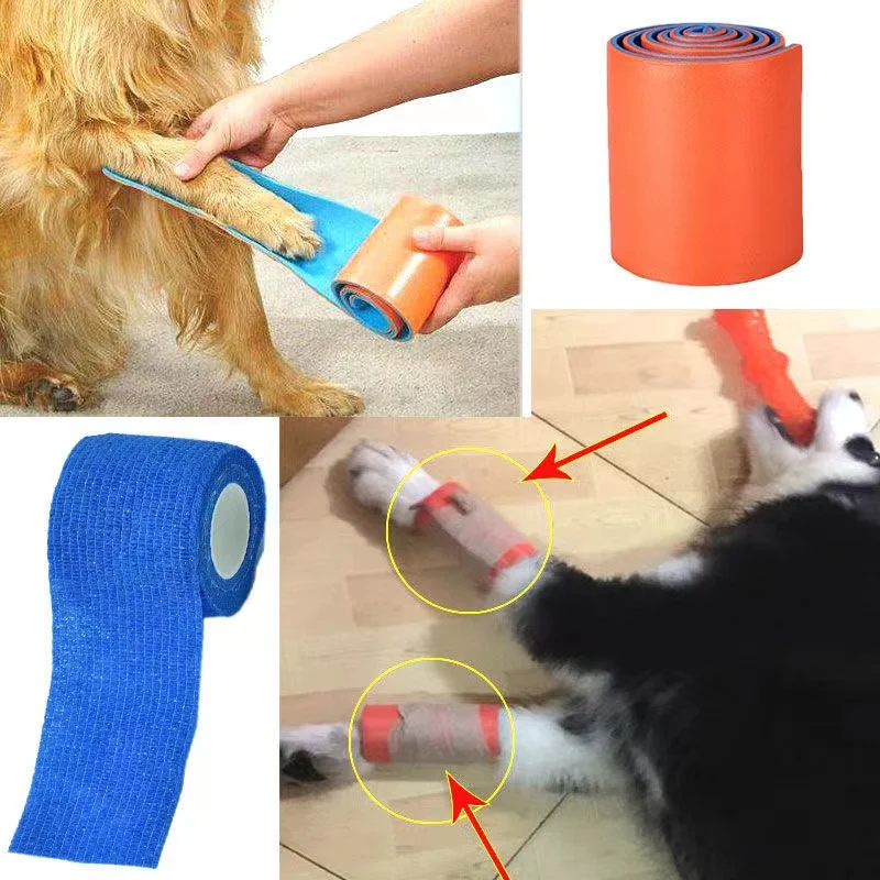 

Veterinary Survival Roll Splint Polymer Splint Fracture Fixation Bandage Sam Splint Aluminum Foam For Dog Cat Human