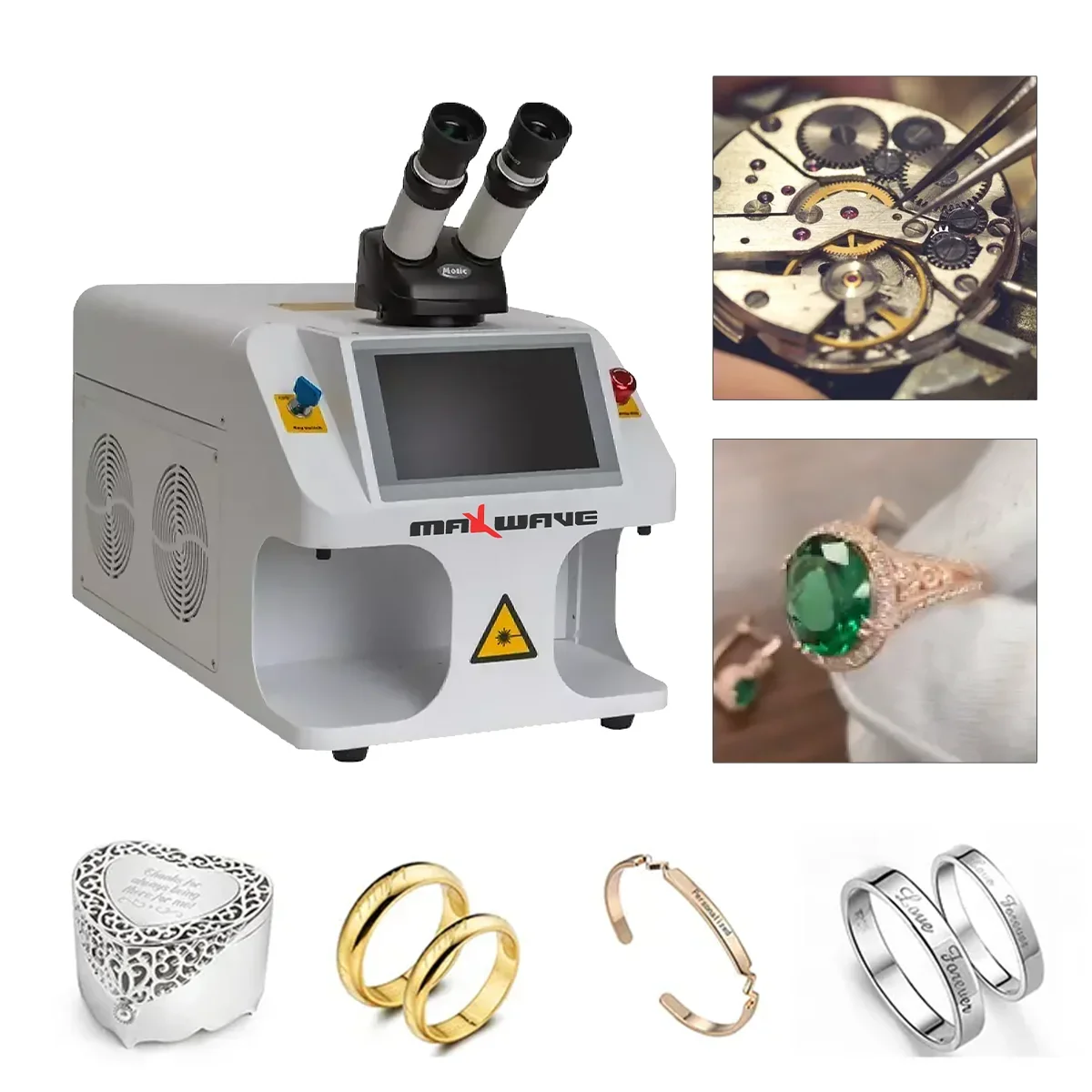 New Design Source Silver Desktop Laser Welder100W 200W China  Mini Jewelry Welder For Gold  Pro Laser Welding Machine