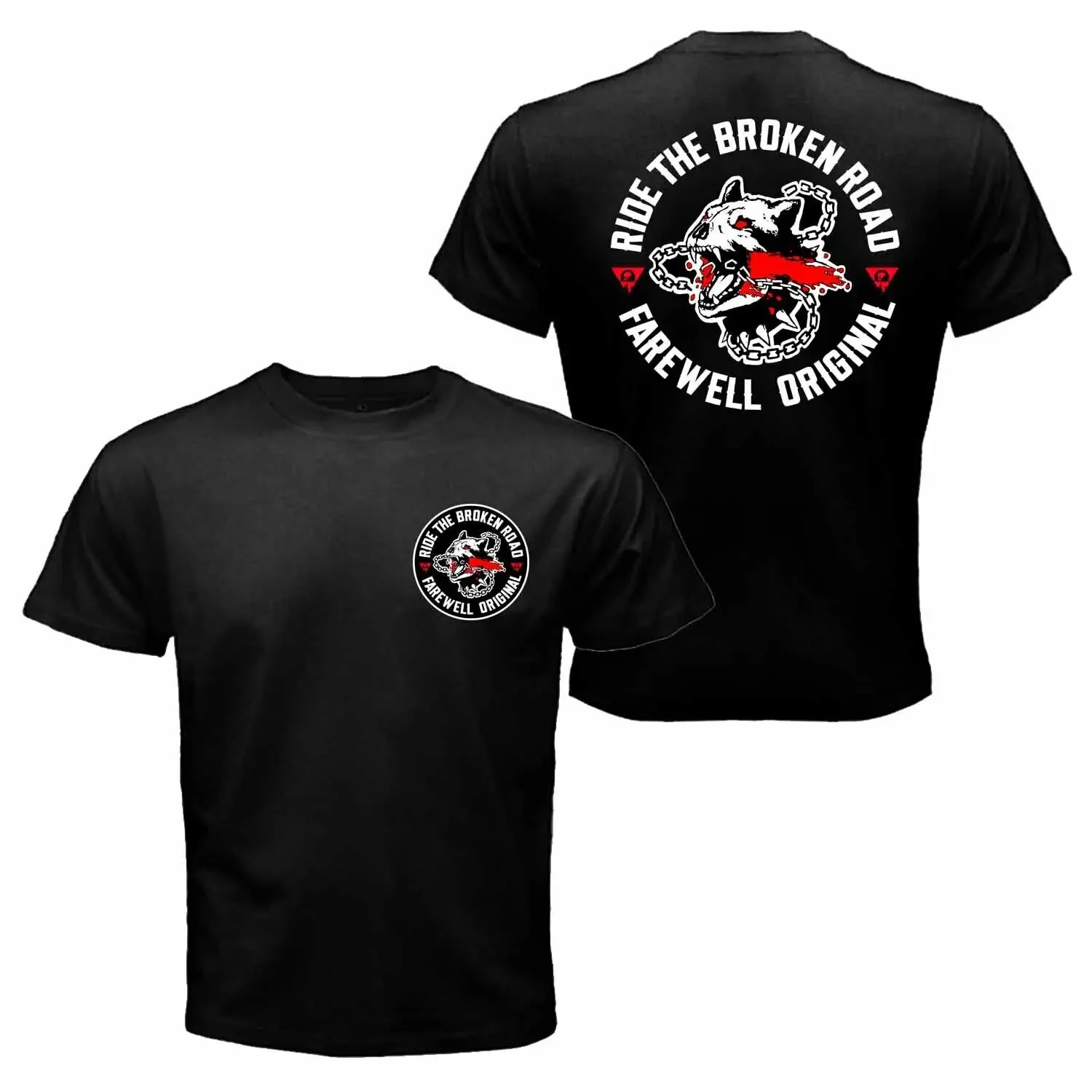 New Days Gone Mongrel MC Motorcycle Ride The Broken Road Deacon St. John T-shirt