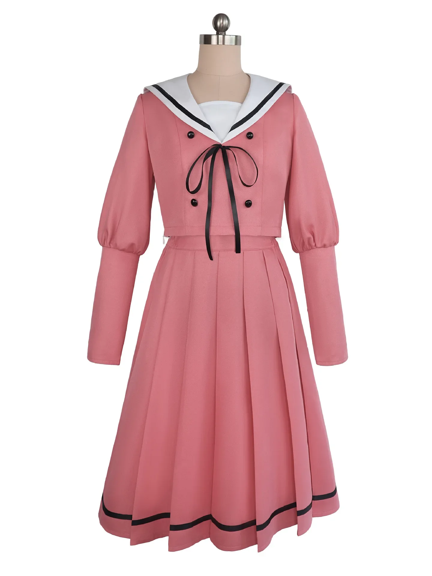 2026 La Flor Fragante Florece con Dignidad Kaoruko Waguri Cosplay Uniforme de Marinera para Mujer Conjunto Completo Top Falda Calcetines Atuendo de Anime