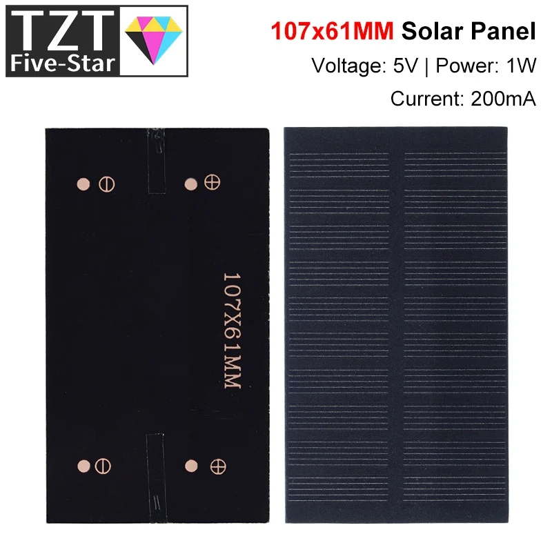 smart electronics Solar Panel 1W 5V electronic DIY Small Solar Panel for Cellular Phone Charger Home Light Toy etc Solar Cell