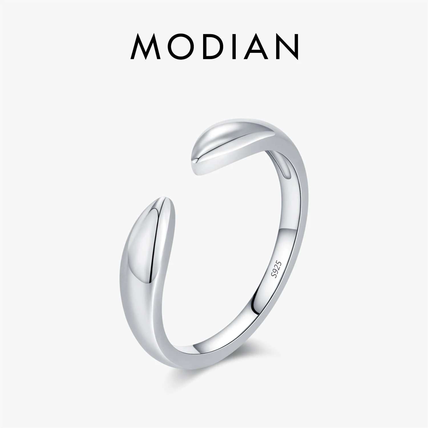 MODIAN Original-Design-Ringe aus 925er-Sterlingsilber, modisch, geometrisch, verstellbar, Fingerringe für Frauen, stapelbar, edler Schmuck