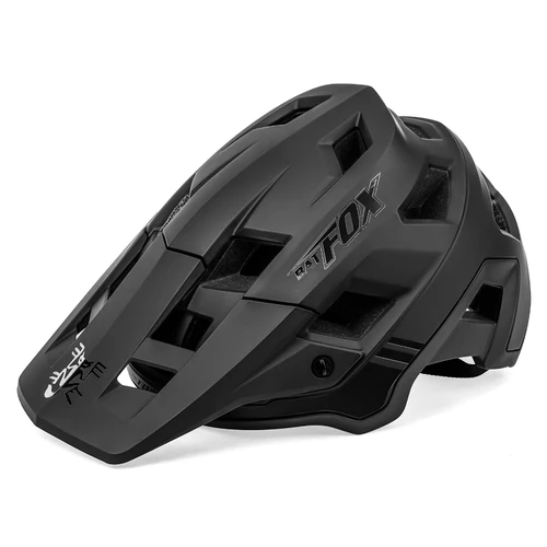 Imagen 2 del producto Casco de bicicleta BATFOX, casco de bicicleta para hombre, casco de bicicleta de montaña, casco de ciclismo para hombre, cascos de ciclismo negros mate