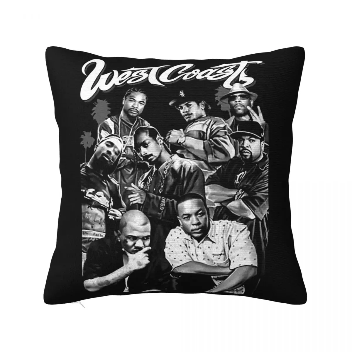 Westcoast Gangsta Rap Mens Heavyweight Printed On Shaka Wear Black Male Adults Pillow Case