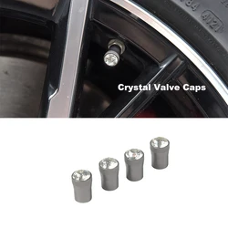 Car Wheel Tire Valve Stems Caps Crystal Tyre Rim Stem Covers Airdust Waterproof for BMW VW Toyota Auto Moto Car Accessories Tool