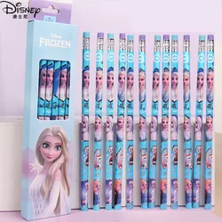 Disney Anime Frozen Pencil Eraser Kawaii Elsa Children Writing Pencil Primary School Kindergarten Prize Birthday Gifts