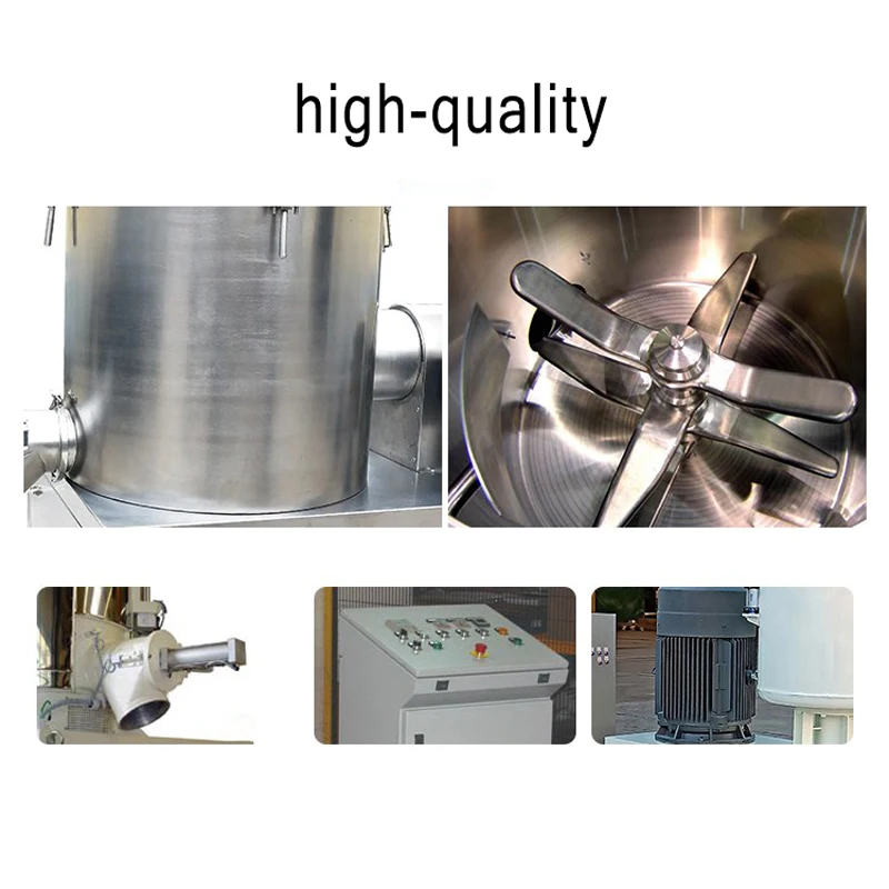 Plastic Powder PVC High Speed Mixer Vertical Heating and Cooling Blades PVC Mixer Machine