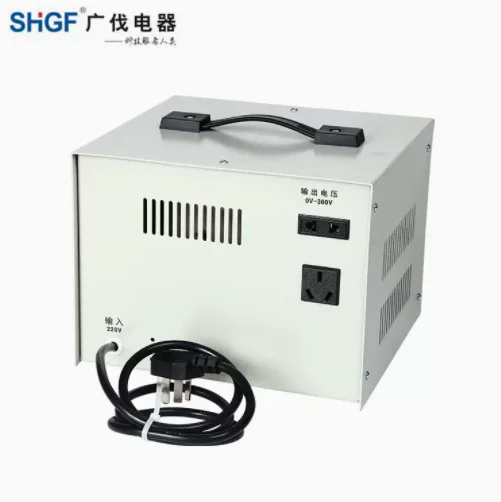 220v single-phase adjustable autotransformer small voltage regulation isolated AC voltage regulation power supply