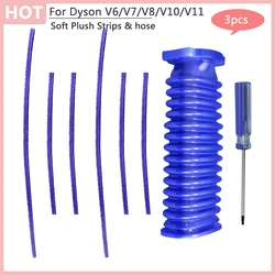 For Dyson V6 V7 V8 V10 V11 Products Robot Vacuum Cleaner Floor Brush Hose Soft Velvet Strips Household Appliances Accessories