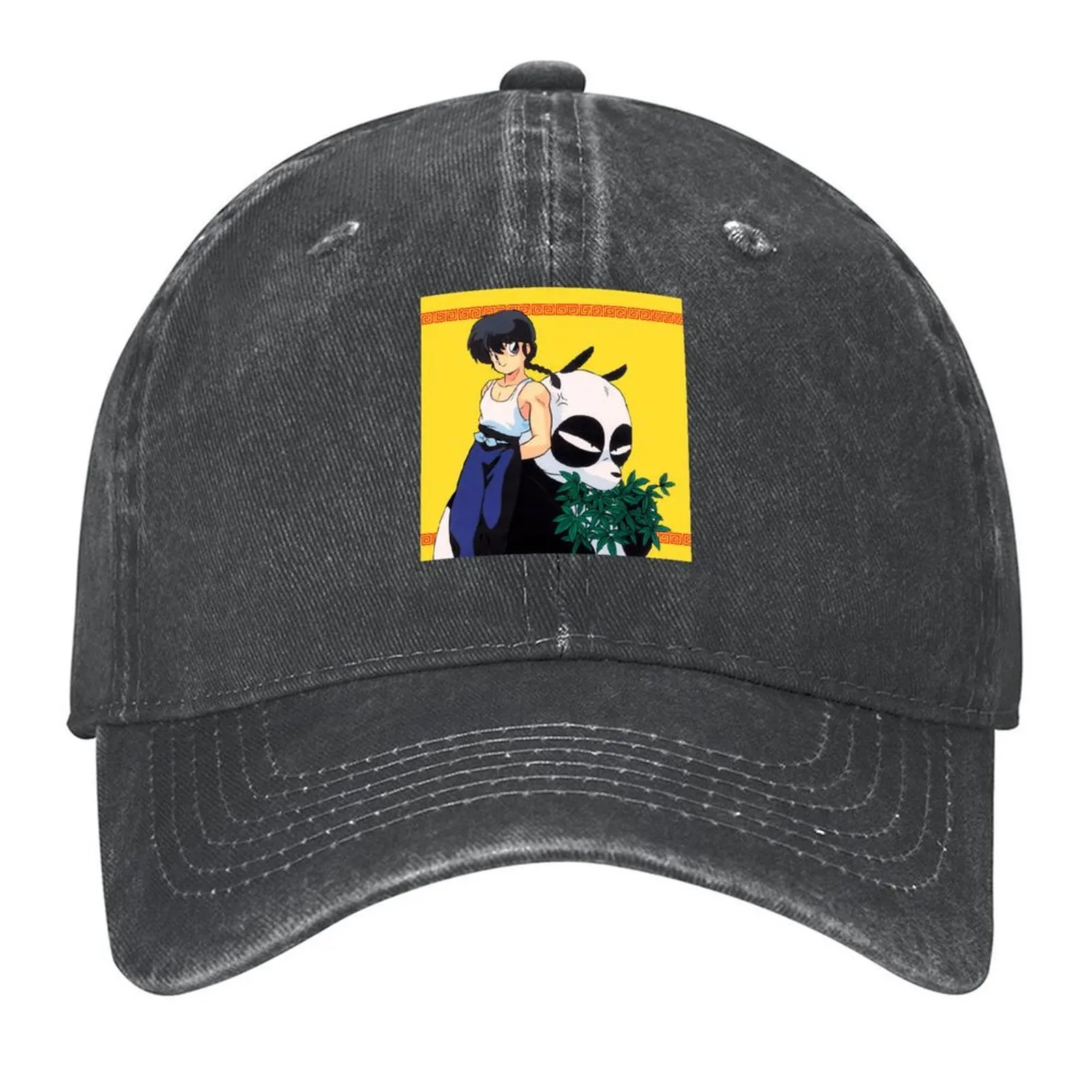 

Ranma 1/2: Ranma Saotome & Genma Saotome Baseball Cap Golf Hat beach hat New In The Hat Funny hats Caps Male Women's