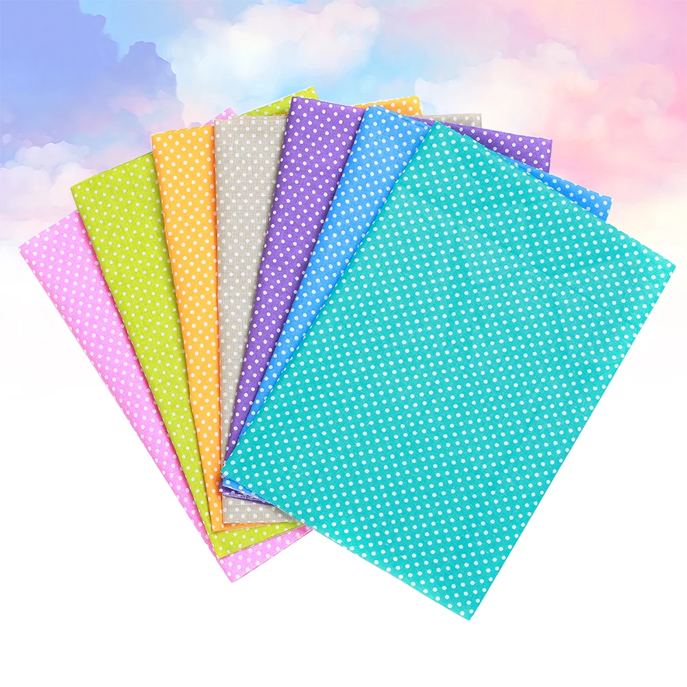 

7pcs Diy Cotton Cloth Creative Handmade Square Fabric For Quilts Cushion Covers Sewing Projects Splicing Cloth