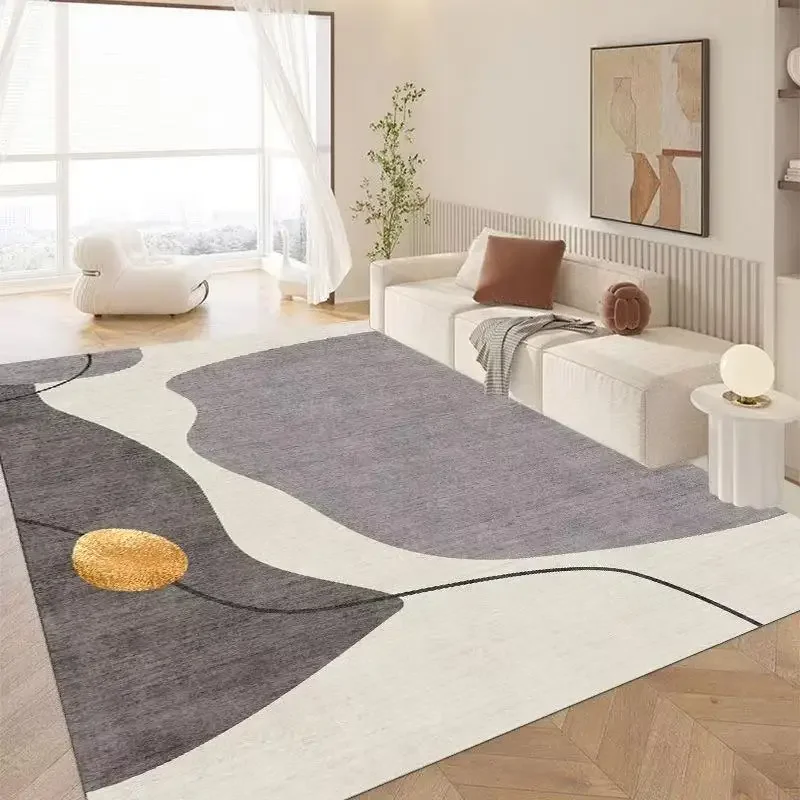 Modern Golden Geometric Carpet for Living Room Large Area Decoration Home Rugs for Bedroom Soft Non-slip 200x300 Lounge Sofa Mat