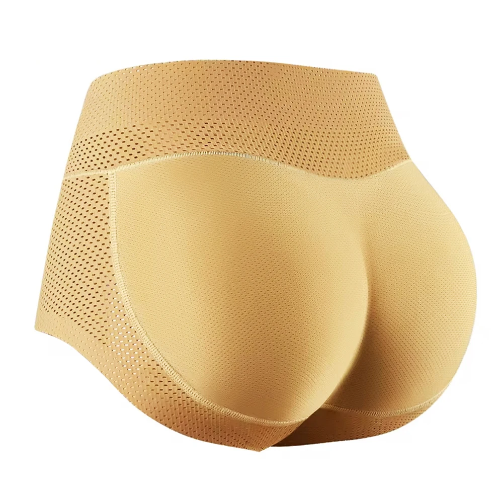 Bragas acolchadas transpirables para mujer, levantador de cadera, potenciador de glúteos, moldeador de cuerpo de Control, bragas de culo falso, ropa interior