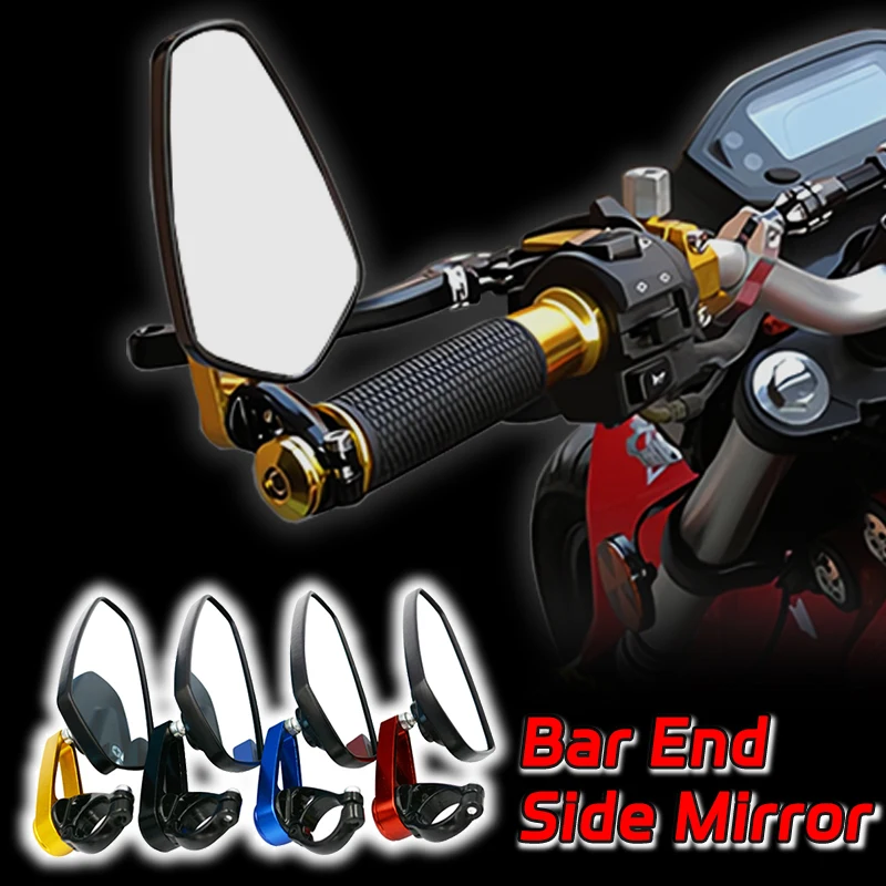 

1 Pair 7/8" 22mm Motorcycle Aluminum Bar End Side Rearview Mirror Universal Motorbike Bike Handlebar Rear View Mirrors