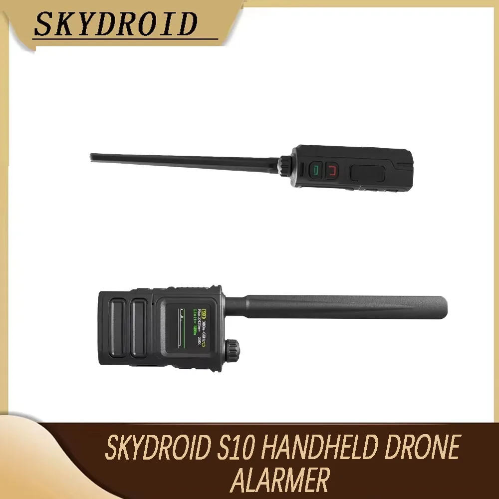Alarma de drones portátil Skydroid S10, rango de detección ultraancho de 300M-6GHz, distancia de hasta 1 km, alta sensibilidad