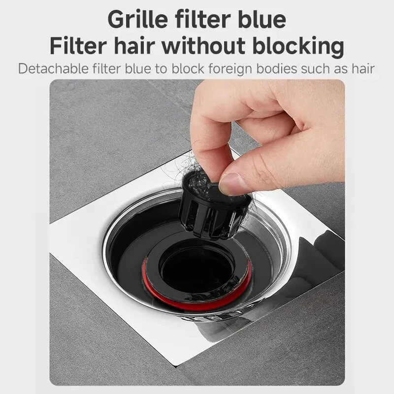 

Core Backflow Preventer Shower Floor Drain Plug for Kitchen Bathroom Toilet SewerOdor Proof Floor Drain Valve-Sewer