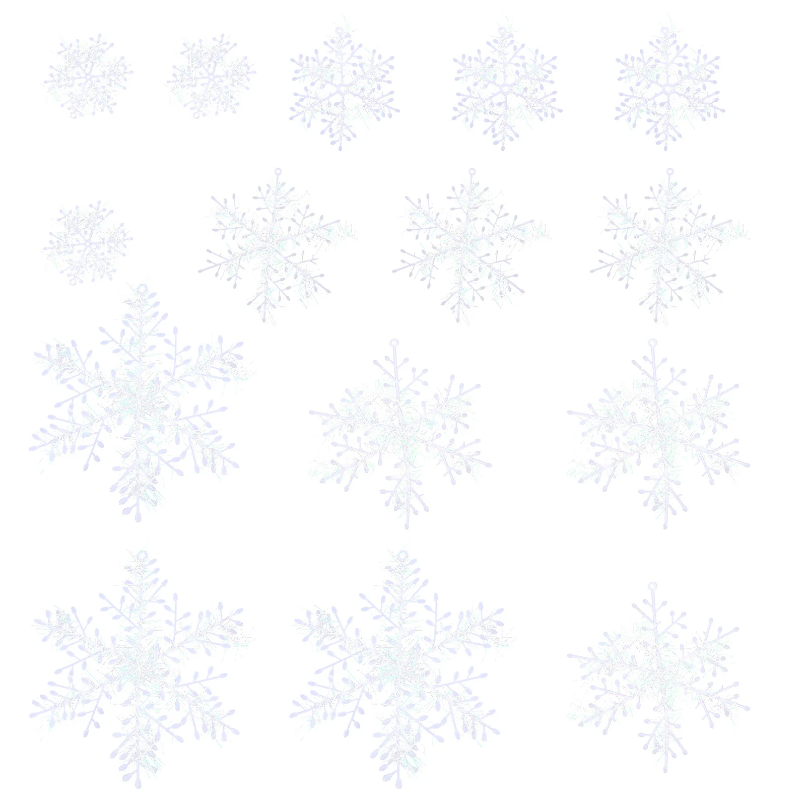 

90Pcs Xmas Tree Snowflake Hanging Ornaments Christmas Pendants Creative Snowflake Decorative Holiday Decorations