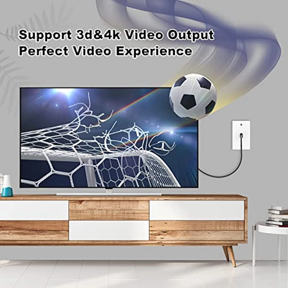 

Snap-in Connector Socket Adapter Port HDMI-Compatible Female To Female Keystone Support 4k for Wall Plate Outlet Panel