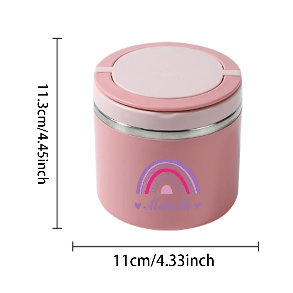 Custom Name Mini Convenient  Bento Box Personalized Pattern Travel Outdoor Picnic Insulated Lunch Box Worker Student Bento Box