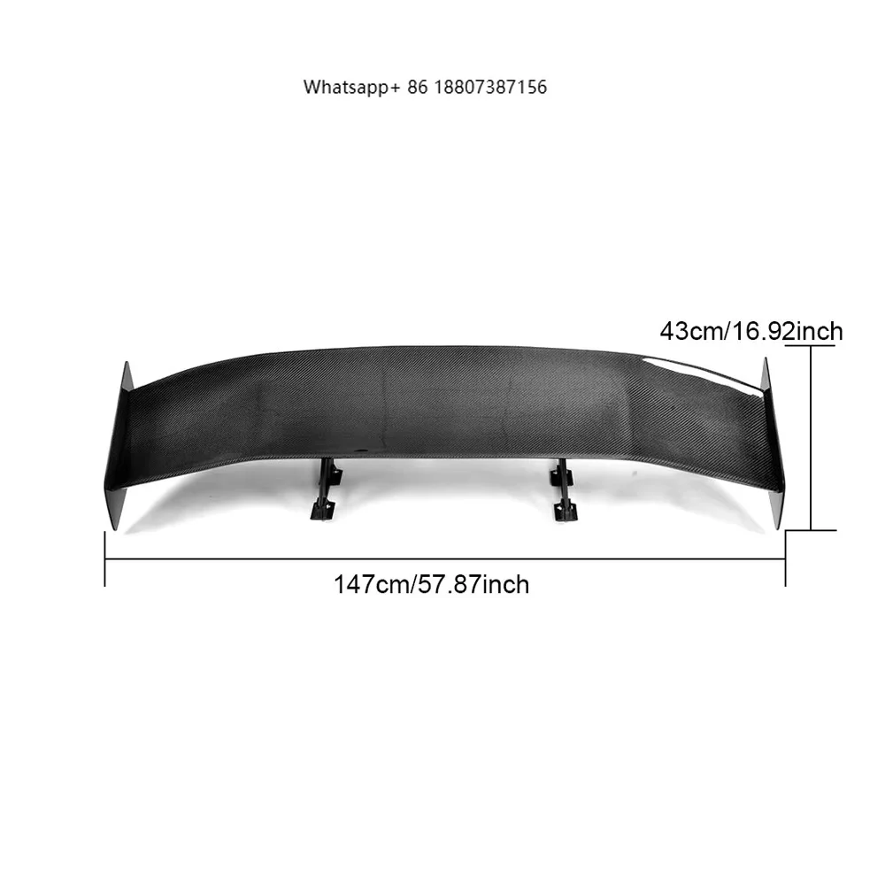 

Universal Carbon Fiber Racing Spoiler forSubaru BRZ forToyota AE86 forMitsubishi EVO Suzuki forNISSAN 370Z