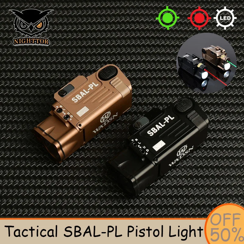 

SBAL PL Tactical Metal Strobe Flashlight White Scout Light Red Green Dot Hanging Laser Indicator Airsoft Accessorie X300 X400