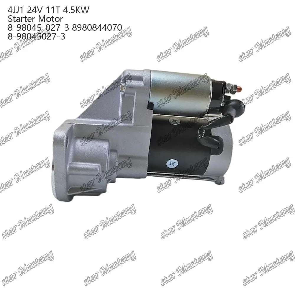 4JJ1 Starter Motor 24V 11T 4.5KW 8-98045-027-3 8980844070 8-98045027-3 Suitable For Isuzu Engine Parts