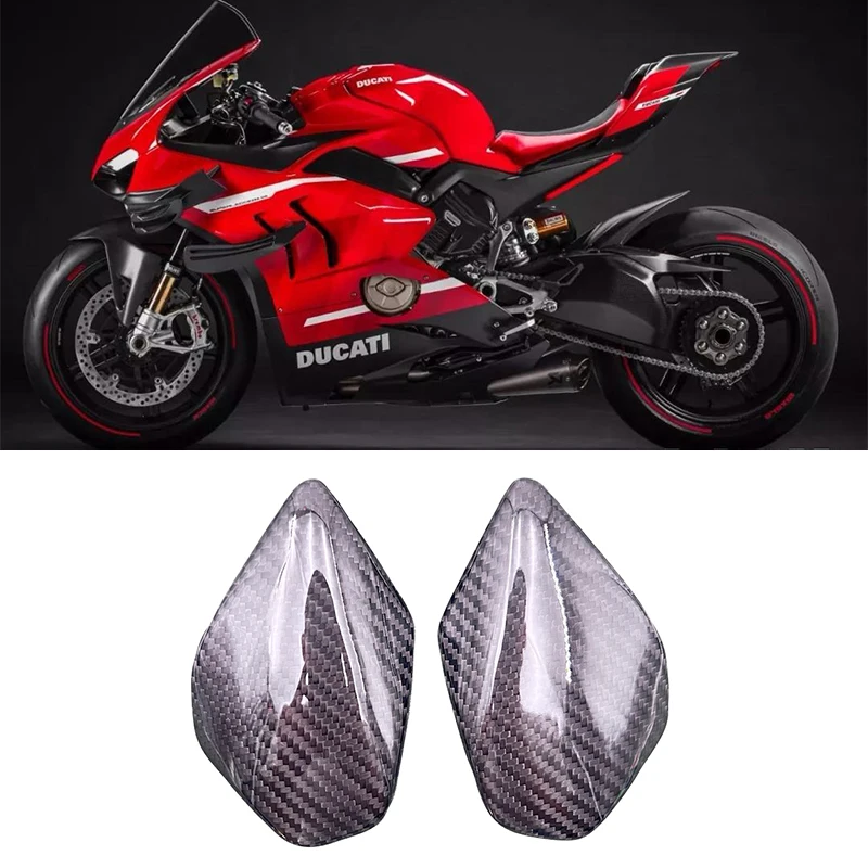 

carbon fiber fuel tank protective cover For Ducati panigale V4 V4S V4R V4 Speciale 2018-2021 Streetfighter V4 V4S 2020-2024