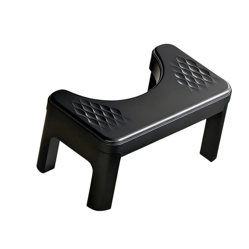 Plastic Toilet Footstool with Anti-slip Bottom for Squatting Posture Assistance for Seniors Pregnant Women and Children Use