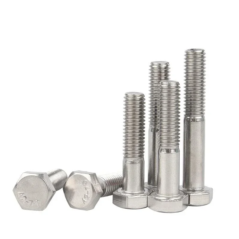 Partial Thread External Hex Hexagon Head Screws M8 M10 M12 Half Tooth Hexagon Bolts A2-70 304 Stainless Steel DIN931