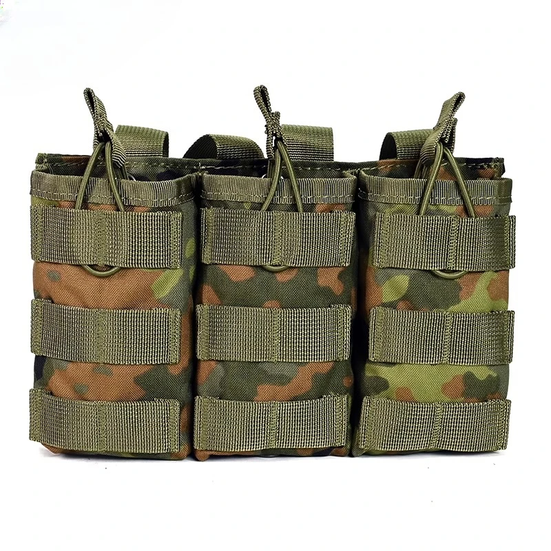 

530D Waterproof Nylon 7.62 5.56 Military Fans Eat Chicken Triple German Spot Tactical Vest Accessory Bag Storage Bag MOLLE