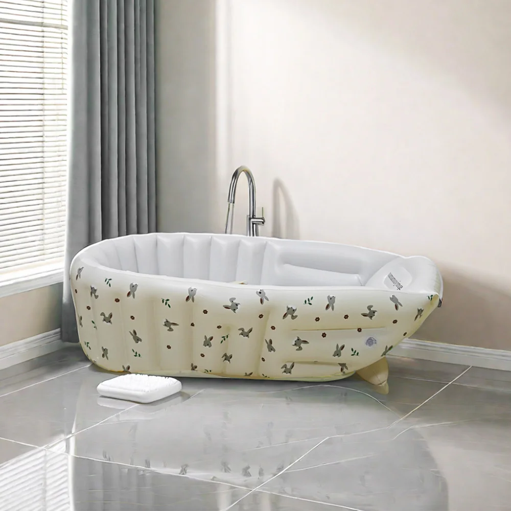 Animal-Themed Inflatable Baby Bathtub 3