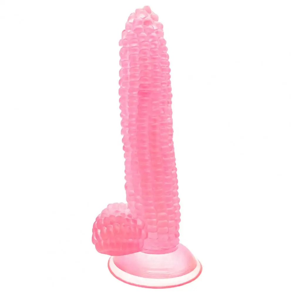 Realistic Dildo Powerful Suction Cup Big Penis Fake Cock Corn Large Particles G-spot Vagina Massage Sex Toys for Women