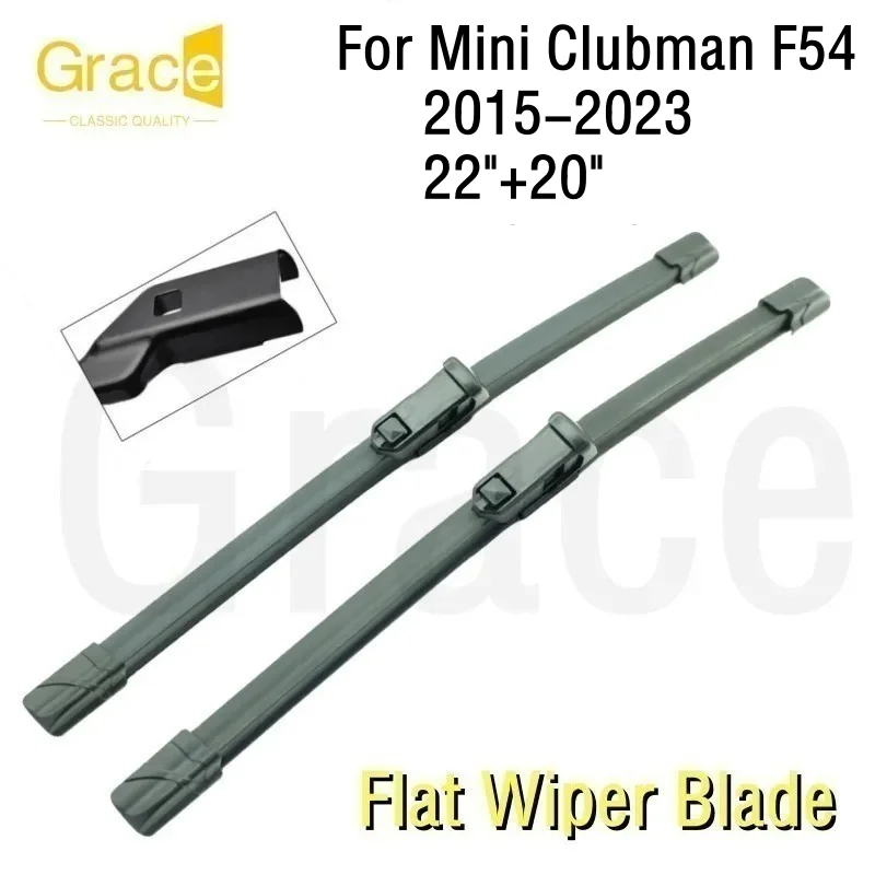 

For Mini Clubman F54 Wiper Blade 22"+20" Car Windshield Windscreen Rubber 2015 2016 2017 2018 2019 2020 2021 2022 2023