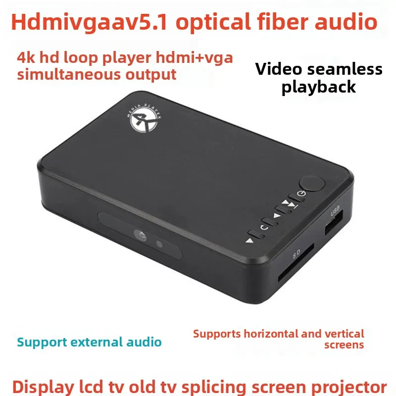 

Медиаплеер X16 4K для горизонтального и вертикального экрана, рекламный сетевой проигрыватель, автоматическое повторное воспроизведение, поддержка видео 1080P, ТВ-бокс