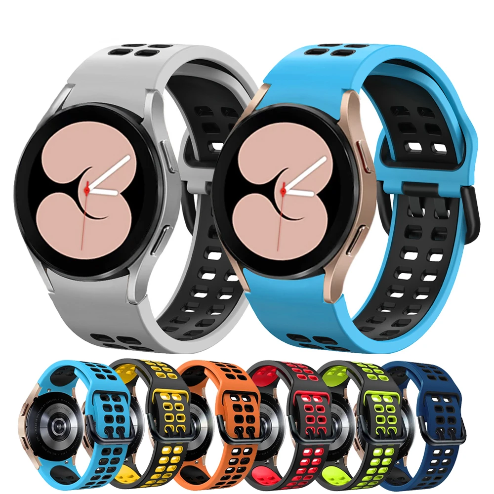 

20mm Sport Strap For Samsung Galaxy Watch 4/classic 46mm 42mm smartwatch No Gaps Silicone Correa Watch 5 Pro 44mm 40mm bracelet