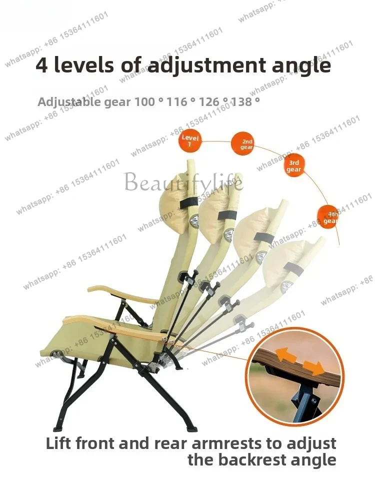 Outdoor Adjustable Chair Seal Chair Folding  Portable Lounge