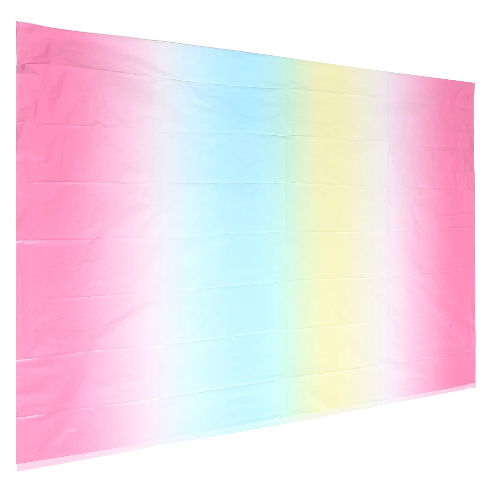 

Rainbow Birthday Happy Birthday Tablecloth Disposable Decorative Tablecloth Happy Party Cloth Wedding Shower Celebrations