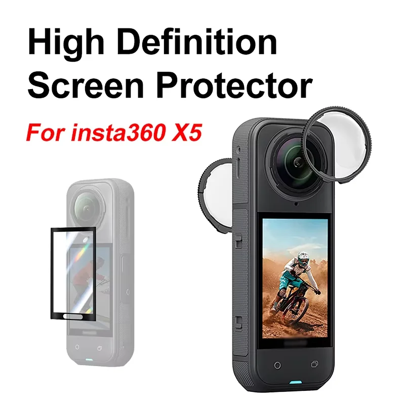 For Insta360 X5 Premium Glass Lens Guards Protective Mirror Anti Scratch Proof for Insta360 X5 Protective Cover Accessories