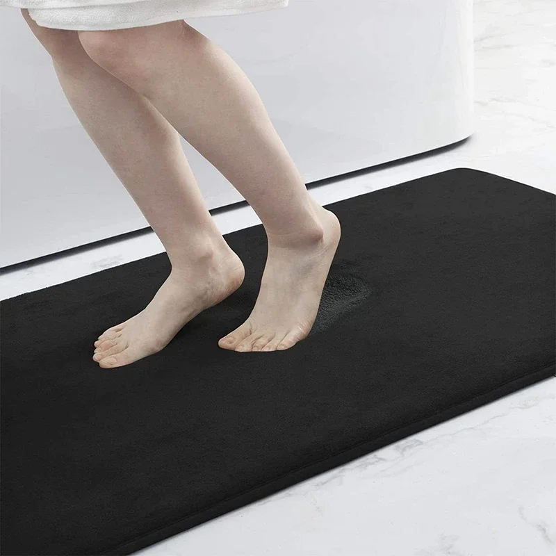 VIKAMA Bathroom Water-absorbent Floor Mats Bathroom Doorway Quick-drying Anti-fall Non-slip Foot Mats Restroom Mats Home Decor